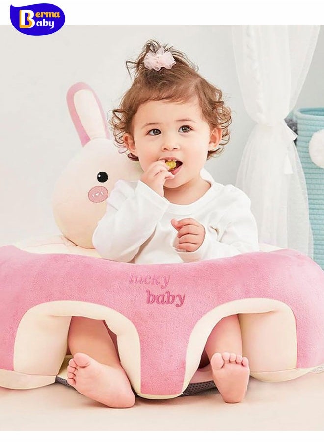 Berma Baby - Baby Support Seat Sofa Cartoon Infant Sofa Cute Learning Sitting Chairs Baby Sit Up Chair Back Head Protector Baby Bouncer Infants Floor Seats (Tiger) - Image 1