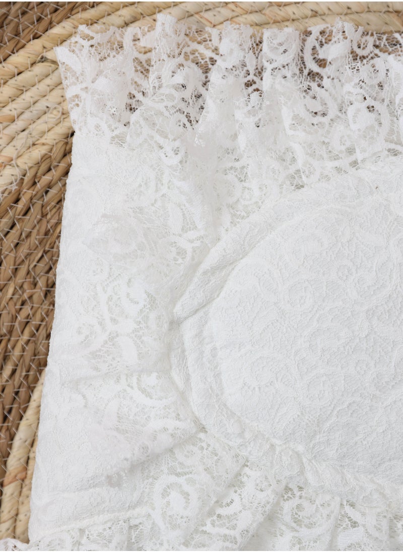 FUN MOMENT - Newborn meds 3 pieces, dressed with luxurious lace from the inside of cotton - Image 1