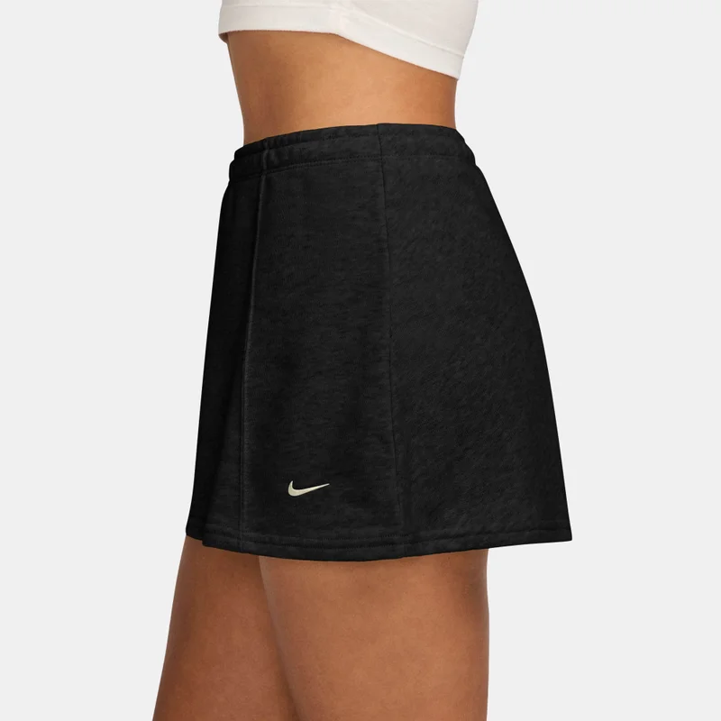 Nike Black Women's Sportswear Chill Terry Mini Skort for Women | Best Price UAE