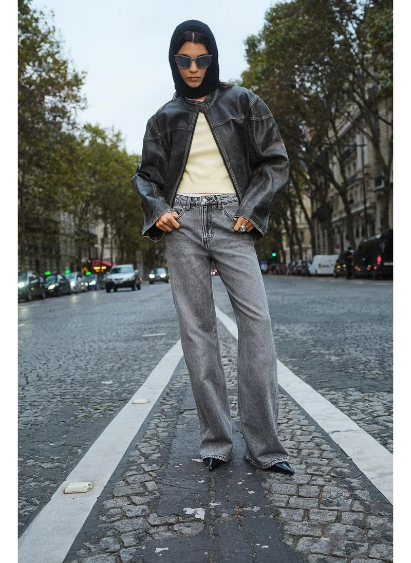 اتش اند ام Wide High Jeans