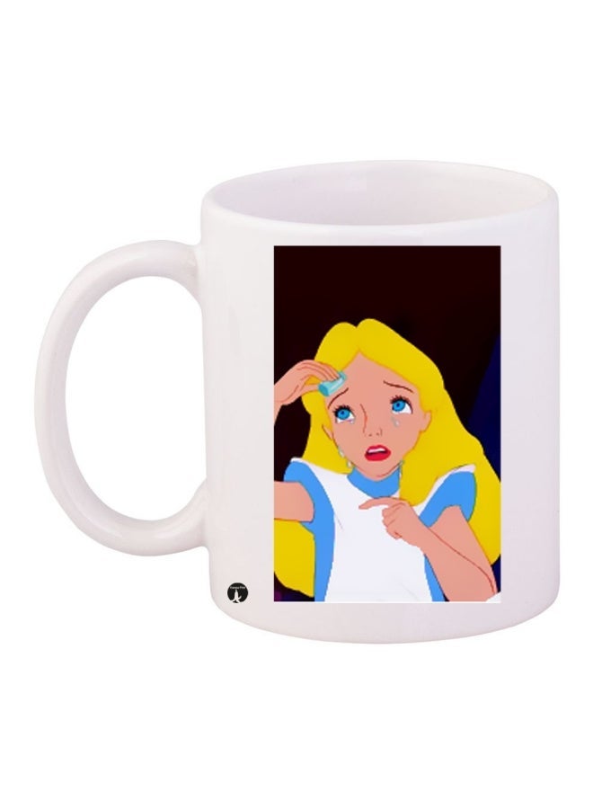 RYN Printed Coffee Mug White/Brown/Yellow