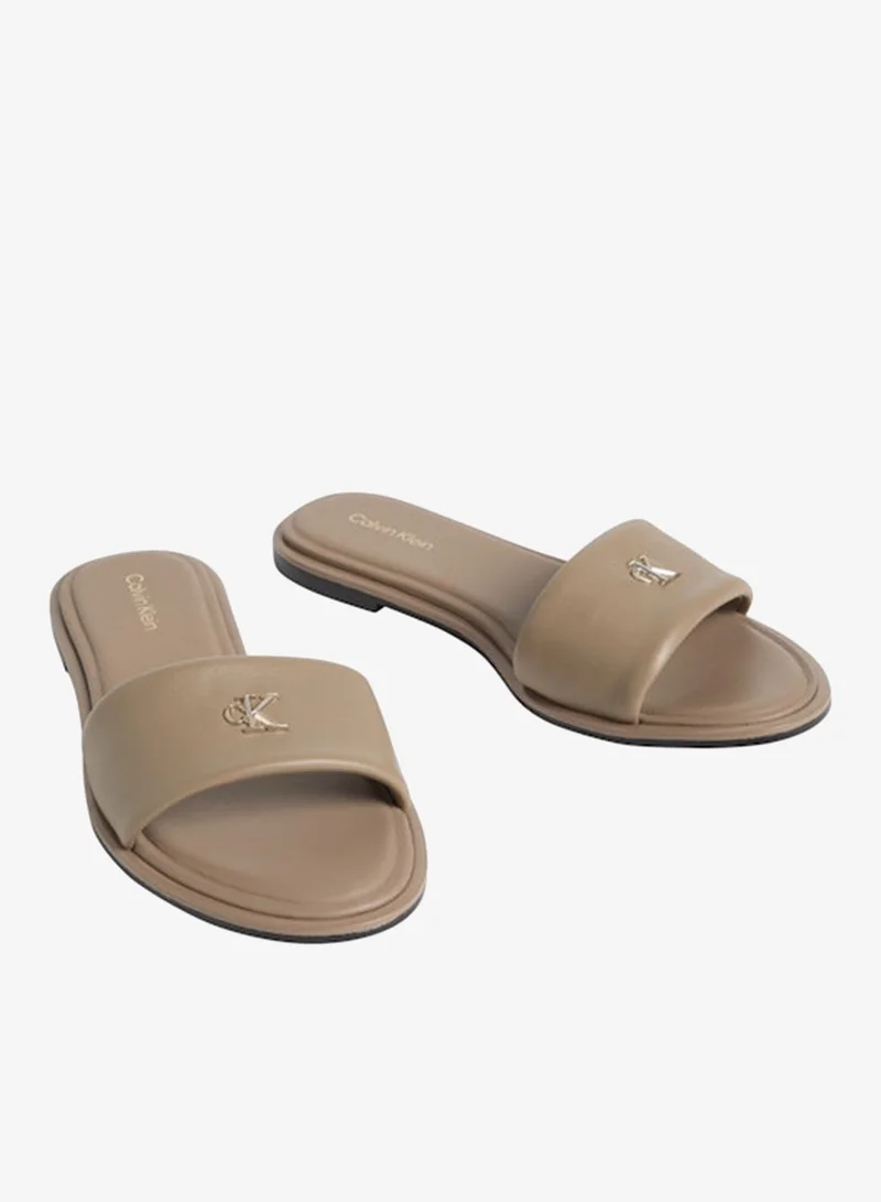 CALVIN KLEIN Flat Leather Sandals
