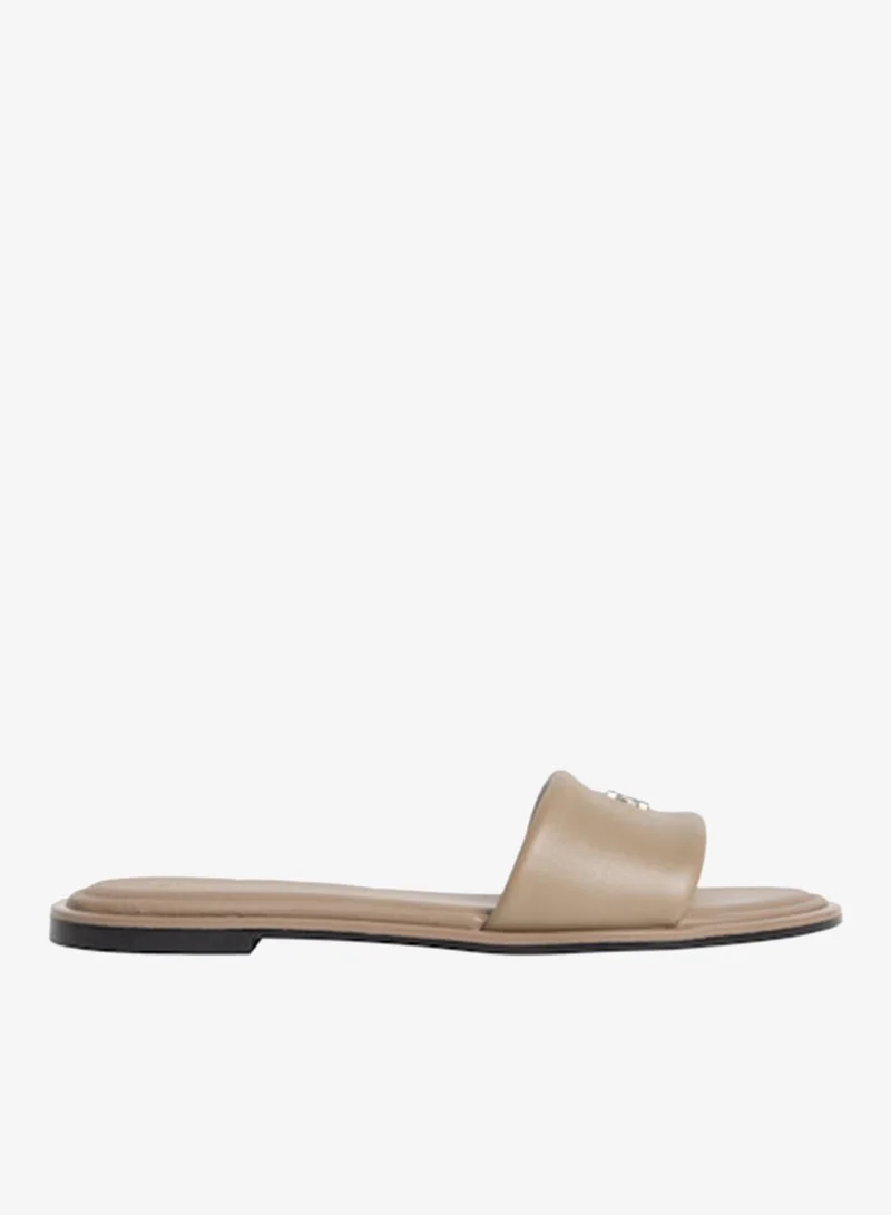 CALVIN KLEIN Flat Leather Sandals