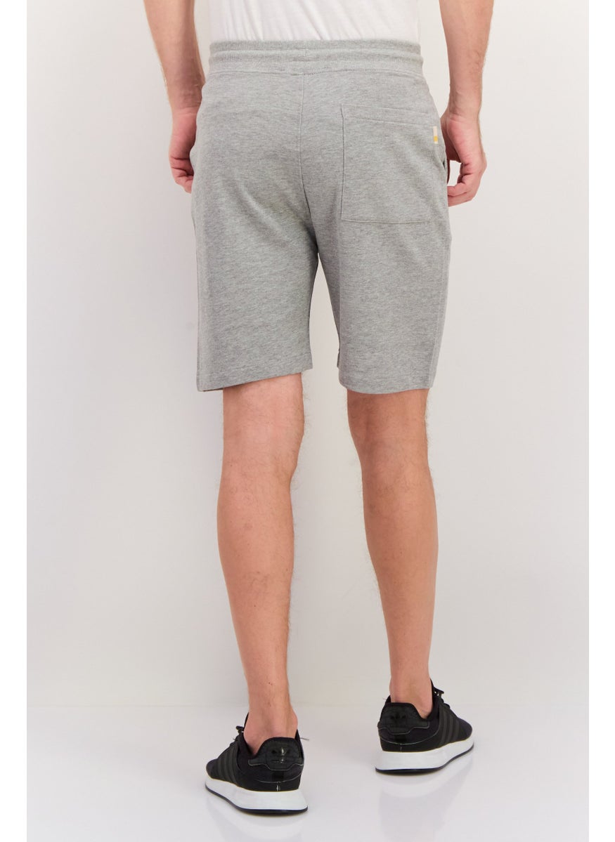 Gazzarrini Men Printed Side Pocket Bermuda Shorts, Heather  Grey  - Image 4