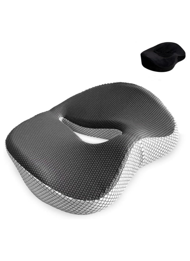 Generic Memory Foam Seat Cushion for Desk Chair, 3D Full Wrap Office Chairs Cushions for Tailbone Pain Relief,Back Pain,Chair Cushion Support for Home, Office and Car Seat Driver  - Image 2