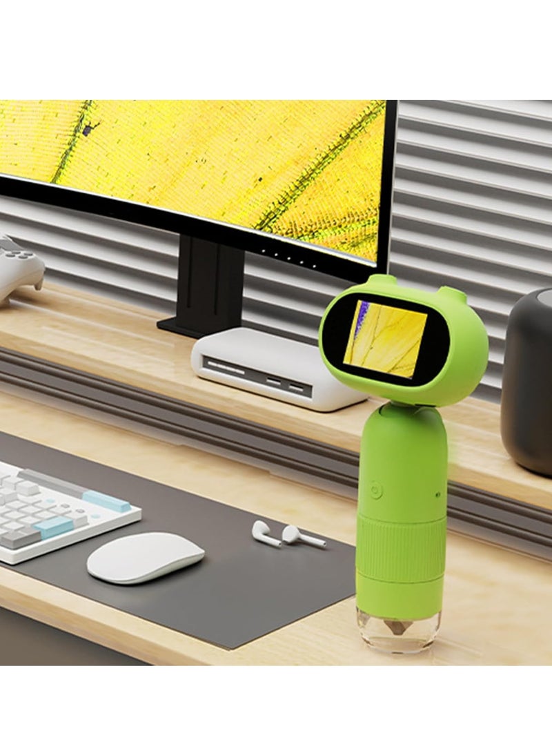 Handheld Microscope, User Friendly Educational Digital Microscope, Children Digital Electronic Microscope With Screen, Handheld Portable Magnifying Glass For Kids, (1pc) - Image 2