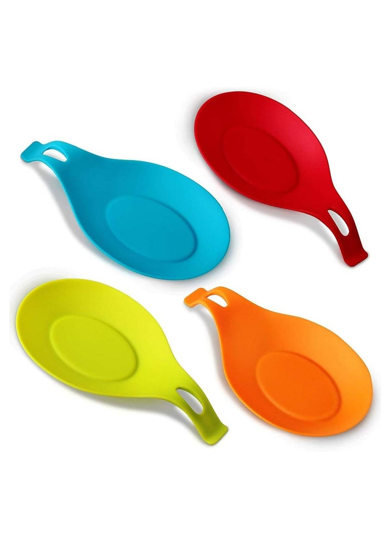Oasisgalore Kitchen Silicone Spoon Rest Ladle Spoon Holder for Stove Top Brush Fork  - Image 1
