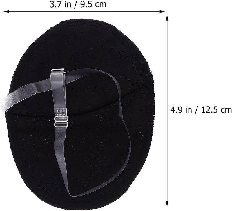 comfrt Underarm Sweat Pads 1 Pair Armpit Sweat Pads Absorbent Armpit Underarm Guard Sweat Absorbing Pads for Women Men Sports Running Jogging Black Womens - Image 4