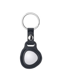 Generic Applicable To Huawei Pet Tracker Keychain Anti-lost Device Genuine Leather Protective Shell Tag Collar Anti-lost Elf Wholesale-Color:Black (emergency Button)  - Image 1