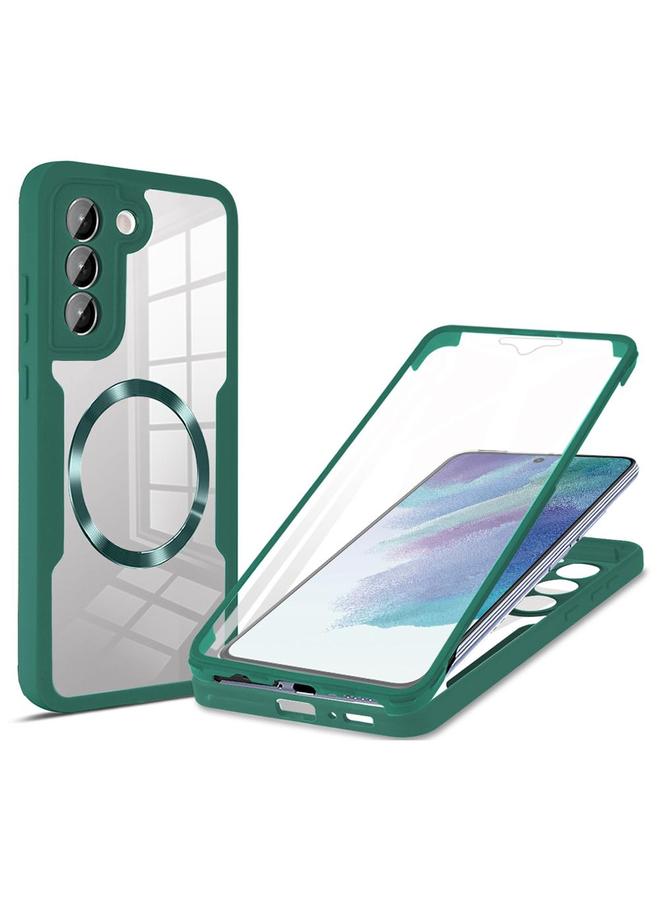 S-TOP Case For Samsung Galaxy S21 FE 5G CD Texture MagSafe Phone Case - Image 1