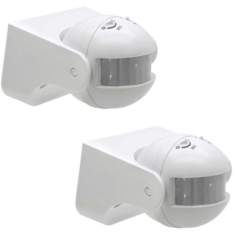 Quick Sense BS039B | PIR Motion Sensor Light Switch | 180° Infrared Wall Switch | Adjustable Delay & LUX | Indoor/Outdoor Use | Neutral Wire Required | 110–240V AC | Set of 2 - Image 1