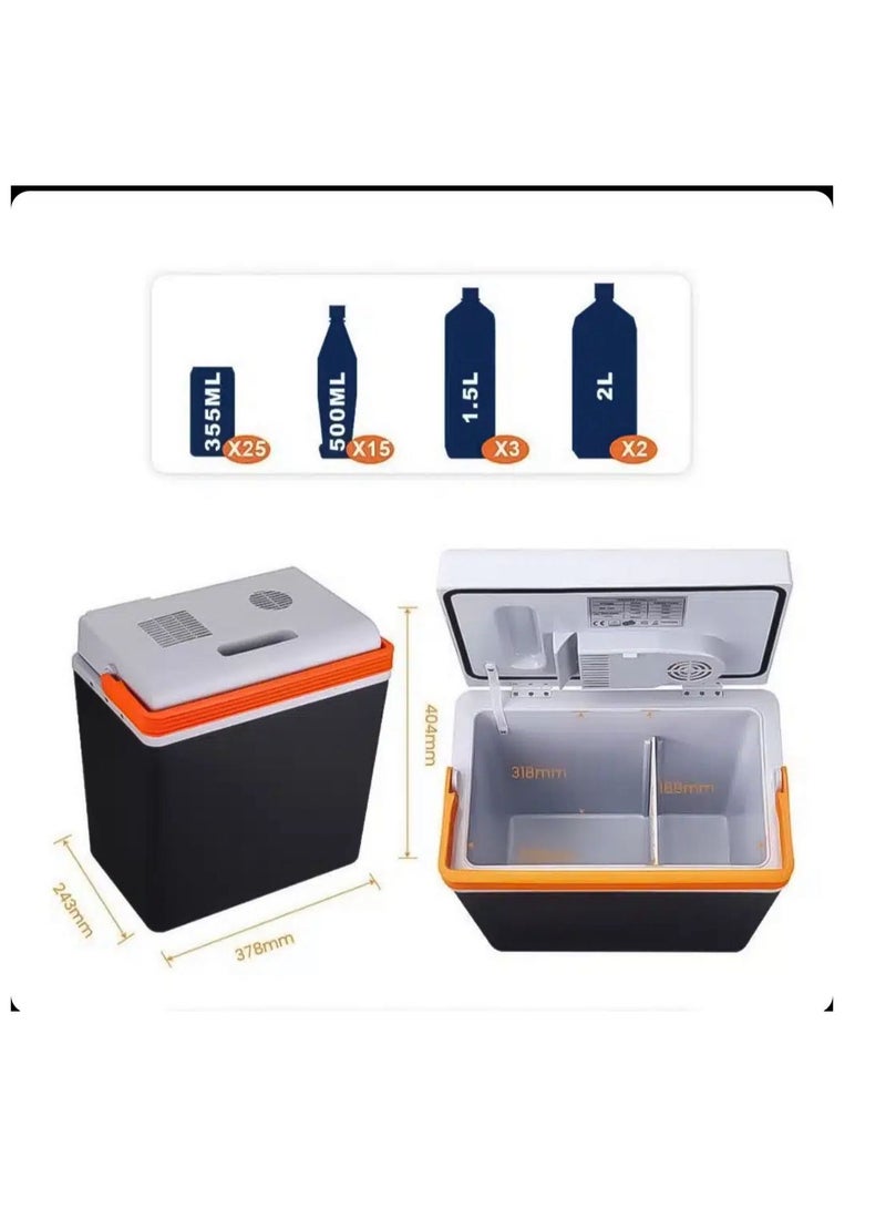 2-in-1 20 Liter Car Electric Refrigerator Cooler (Both Warm & Cold), 12V Portable Electric Cooler for Camping, Road Trip and Picnic  - Image 4