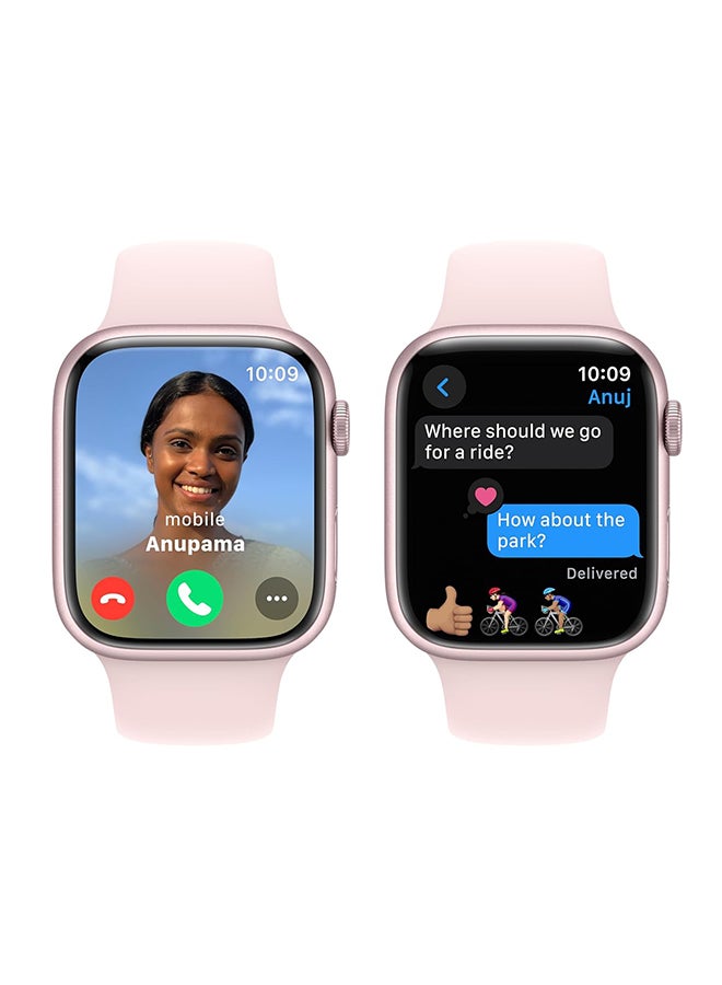 Apple Renewed - Series 9 GPS 45mm Aluminium Case With Sport Band Pink - Image 3