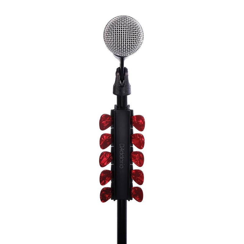 D'Addario Accessories Mic Stand Pick Holder - Guitar Pick Holder for Mic Stands - Holds 10 Guitar Picks of Any Gauge and Size - Image 2