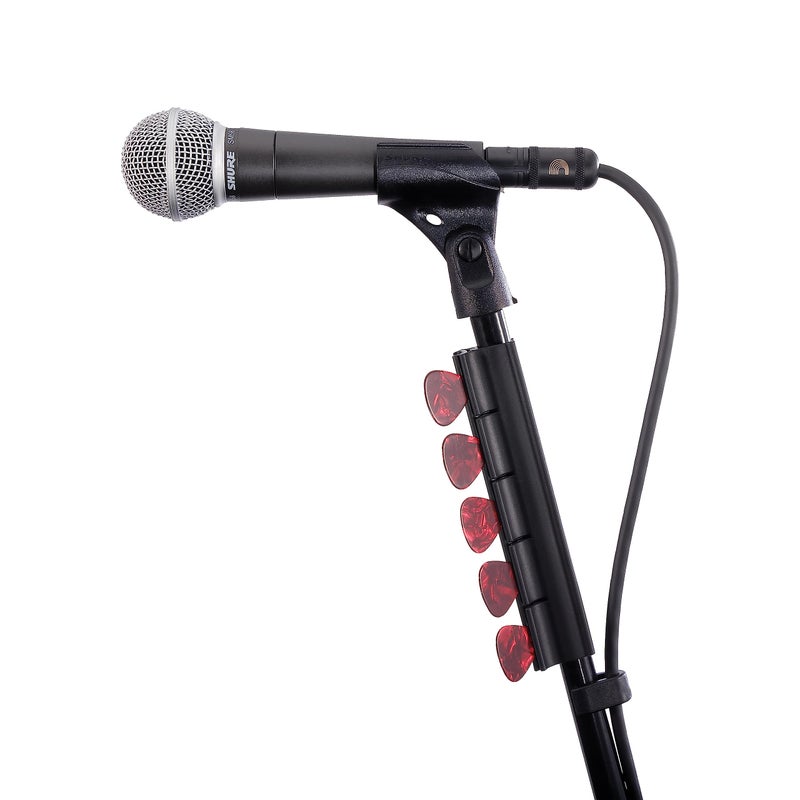 D'Addario Accessories Mic Stand Pick Holder - Guitar Pick Holder for Mic Stands - Holds 10 Guitar Picks of Any Gauge and Size - Image 1