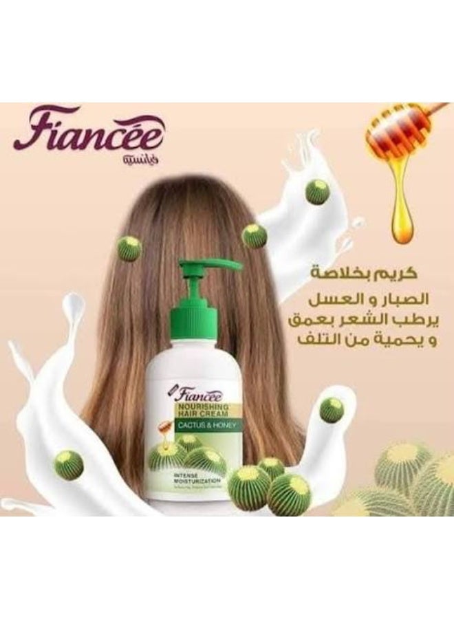 Fiancee Nourishing Hair Cream with Cactus and Honey 275ml - Image 2