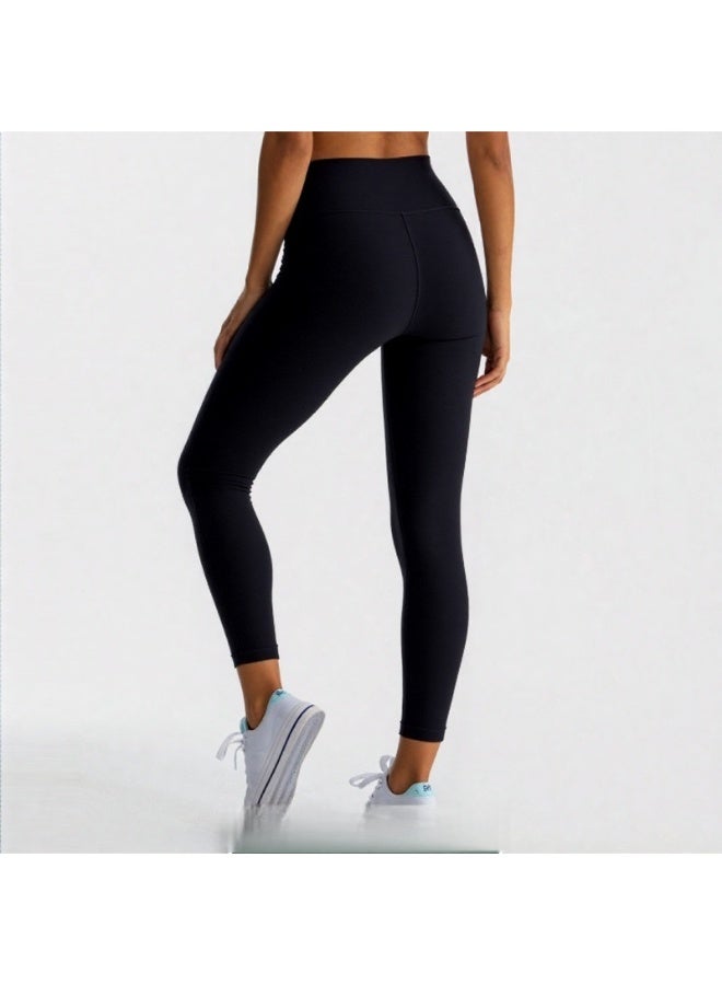 NIBEMINENT Essential/Pure&Plain 7/8 Leggings, High Waisted Compression Soft Pants Workout Athletic Yoga Pants 24" - Image 2