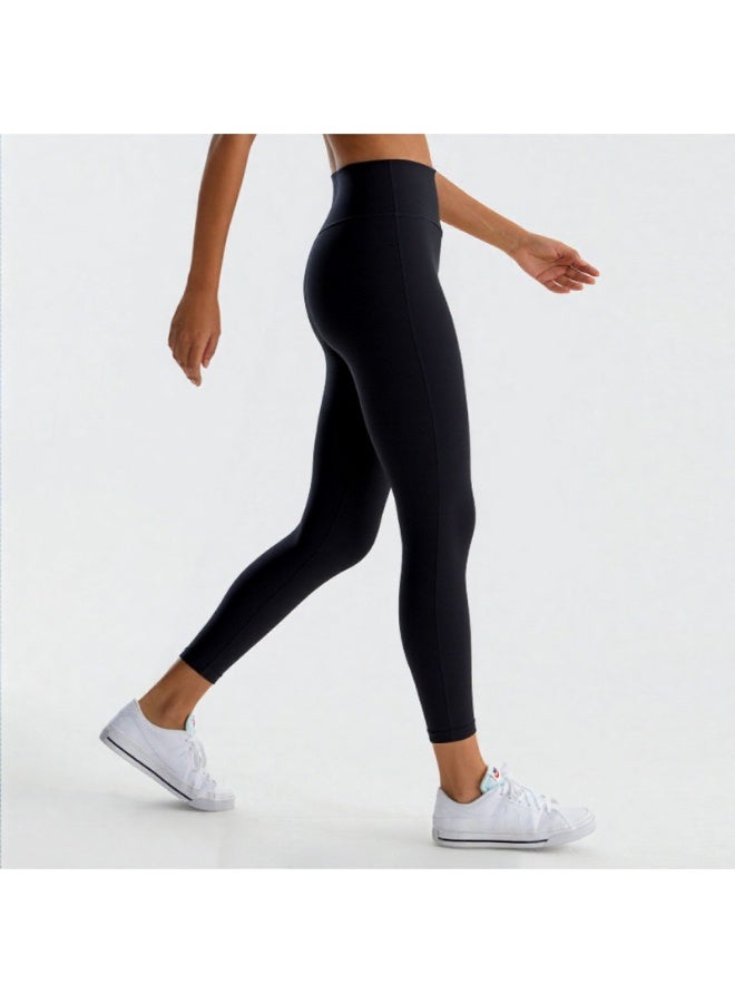 NIBEMINENT Essential/Pure&Plain 7/8 Leggings, High Waisted Compression Soft Pants Workout Athletic Yoga Pants 24" - Image 3