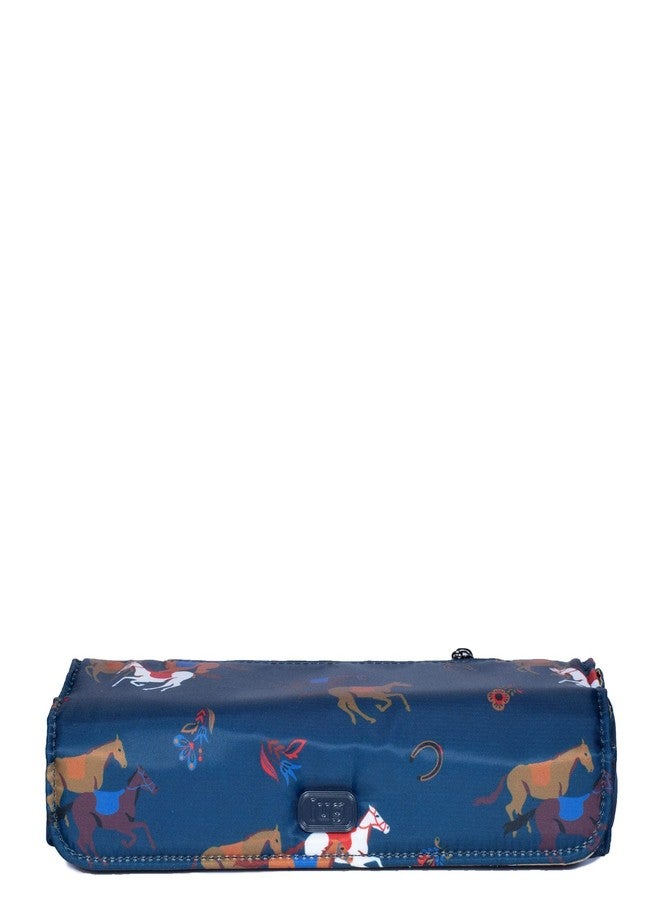Lug Choo Choo XL Pill Organizer, Horses Navy - Image 1
