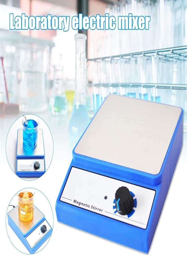Mini magnetic stirrer, stepless speed magnetic stirrer, laboratory stirrer with stirring bar, maximum stirring capacity 3000ml  - Image 1