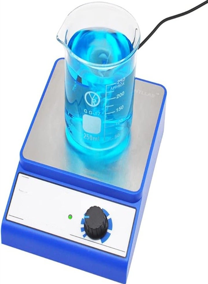 Mini magnetic stirrer, stepless speed magnetic stirrer, laboratory stirrer with stirring bar, maximum stirring capacity 3000ml  - Image 5
