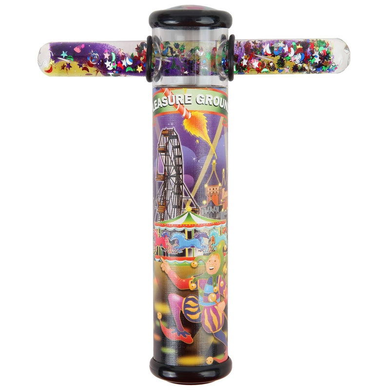 Playlearn USA Playlearn Pleasure Ground Design Kaleidoscope Glitter Wand 6 Kaleidoscope Toy with 5 Spiral Glitter Wand - Image 2