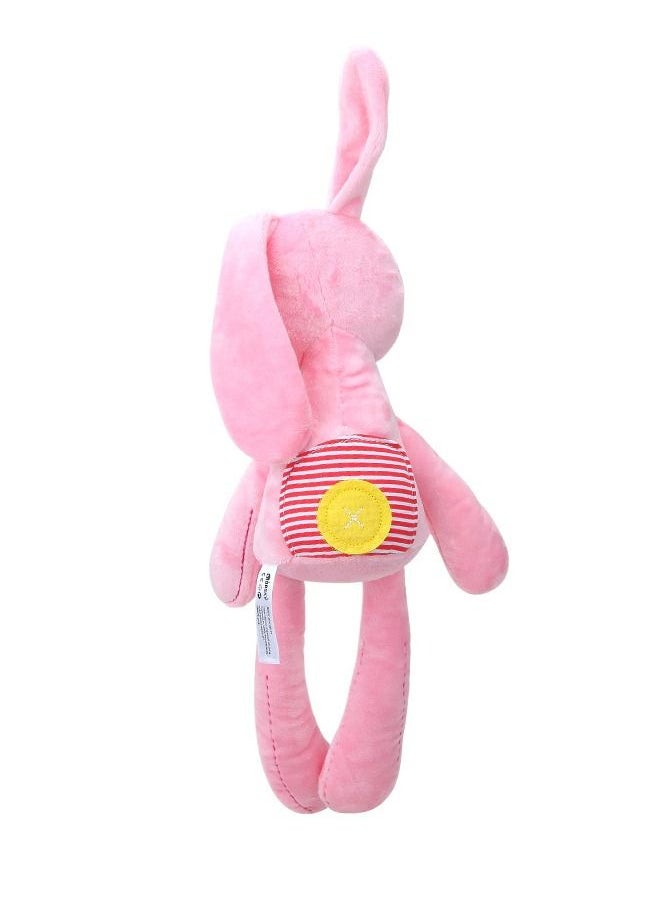 bbsky - Soft Long Ears Pink Bunny Cute Soft Doll Toy For Kids Durable And Sturdy Lightweight - Image 1