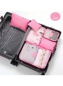 TRAVEL 6 Piece Travel Organizer Set - Large Capacity, Portable Luggage Packing Cubes for Clothes, Shoes, Underwear - Durable Polyester, Easy Care, Travel Organizers for Packing Luggage  - Image 2