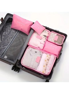 TRAVEL 6 Piece Travel Organizer Set - Large Capacity, Portable Luggage Packing Cubes for Clothes, Shoes, Underwear - Durable Polyester, Easy Care, Travel Organizers for Packing Luggage  - Image 3