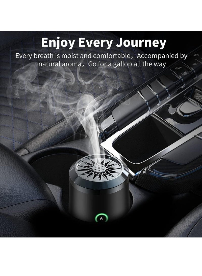 ELTRAZONE موقد بخور محمول صغير – معطر هواء قابل لإعادة الشحن عبر USB للمنزل والسيارة - Image 1