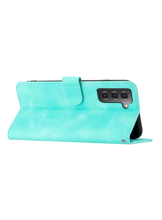 S-TOP Case For Samsung Galaxy S22 5G Heart Pattern Skin Feel Leather Phone Case - Image 3