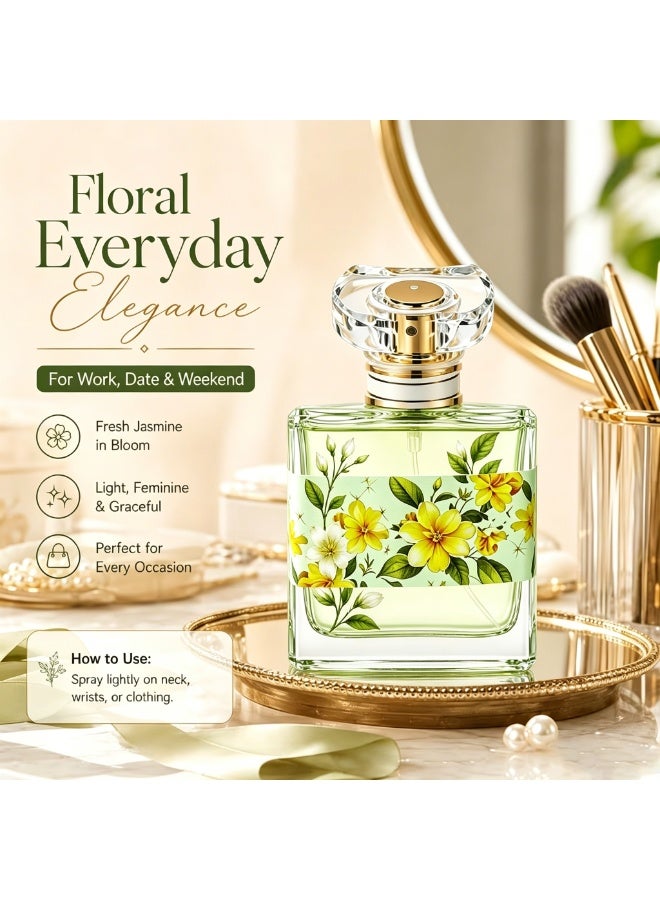 عطر نسائي زهري فاكهي أو دو بارفان 50 مل – رائحة تدوم طويلاً، أنيق ومنعش للاستخدام اليومي والمناسبات والهدايا - Image 3