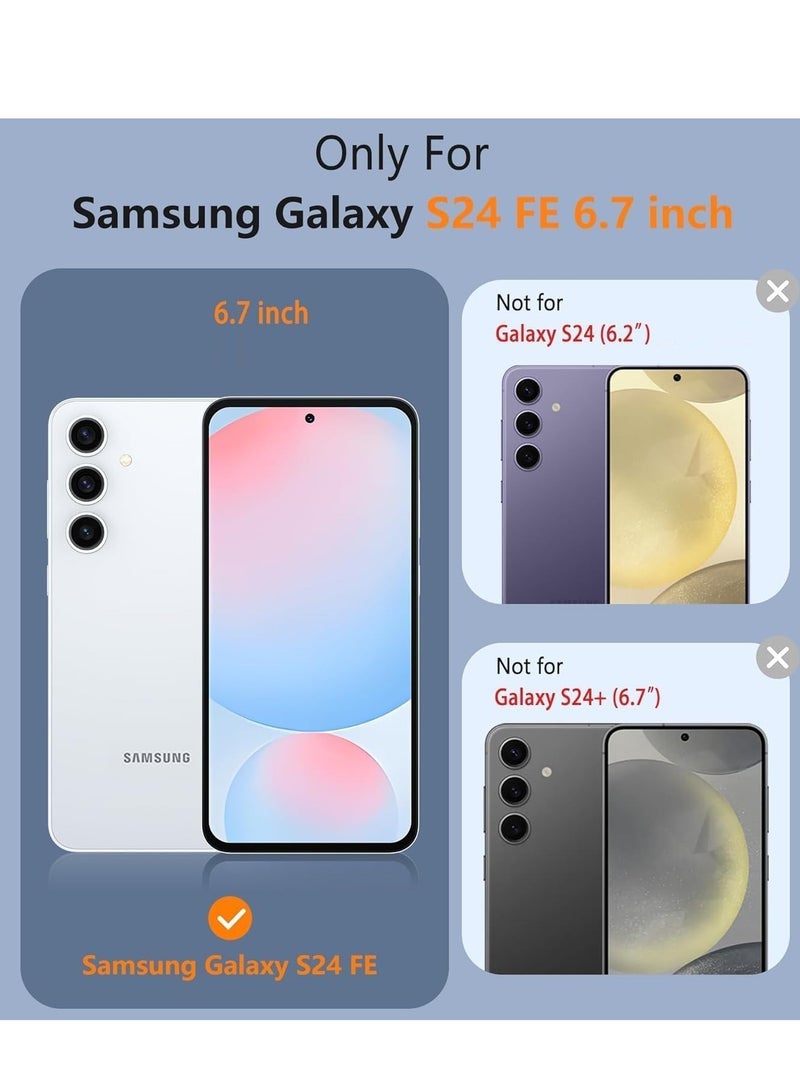 غطاء حماية لهاتف سامسونج جالاكسي S24 FE ببطانة داخلية من القماش مع حماية للكاميرا لهاتف سامسونج جالاكسي S24 FE - Image 2