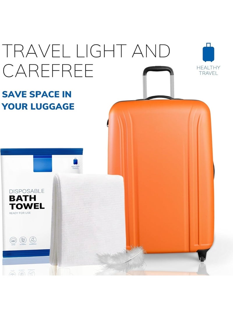 CHU DAI 10 pack Disposable Bath Towels 70*140cm - Disposable Towels - Body Towel  Gym Camping Glamping Essentials Travel Towels With independent packaging - Image 2