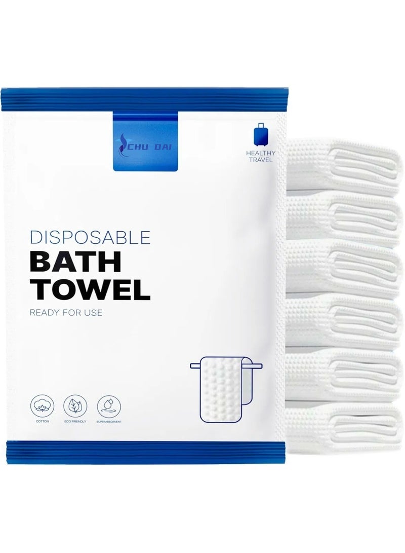 CHU DAI 10 pack Disposable Bath Towels 70*140cm - Disposable Towels - Body Towel  Gym Camping Glamping Essentials Travel Towels With independent packaging - Image 1