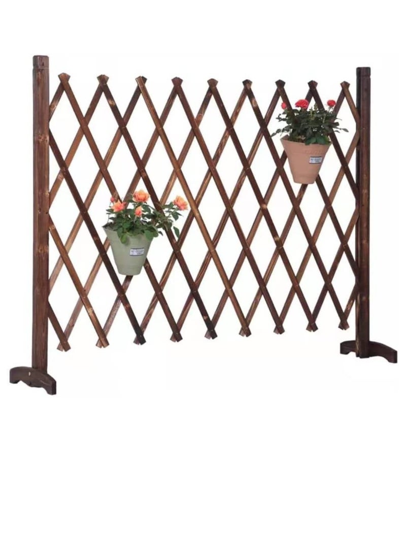 FFD Expandable Garden Trellis Fence, Freestanding Outdoor Pet Safety Fence for Patio, Lawn & Climbing Plants, Expands to 120cm - Image 1