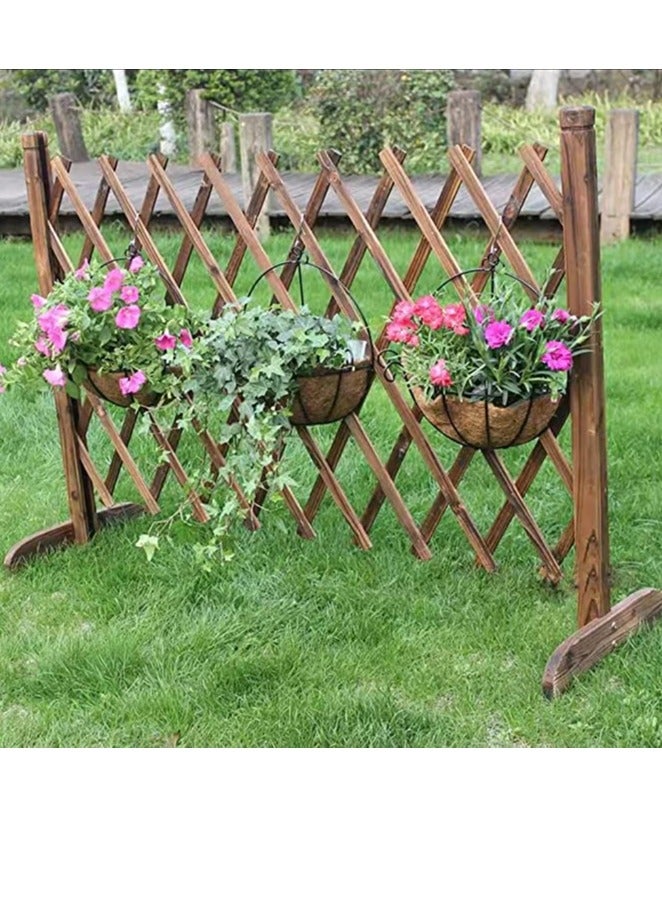 FFD Expandable Garden Trellis Fence, Freestanding Outdoor Pet Safety Fence for Patio, Lawn & Climbing Plants, Expands to 120cm - Image 4