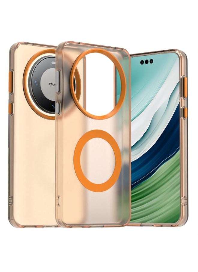 erorex - For Huawei Mate 60 Pro Candy Magsafe PC Hybrid TPU Phone Case(Orange) - Image 1