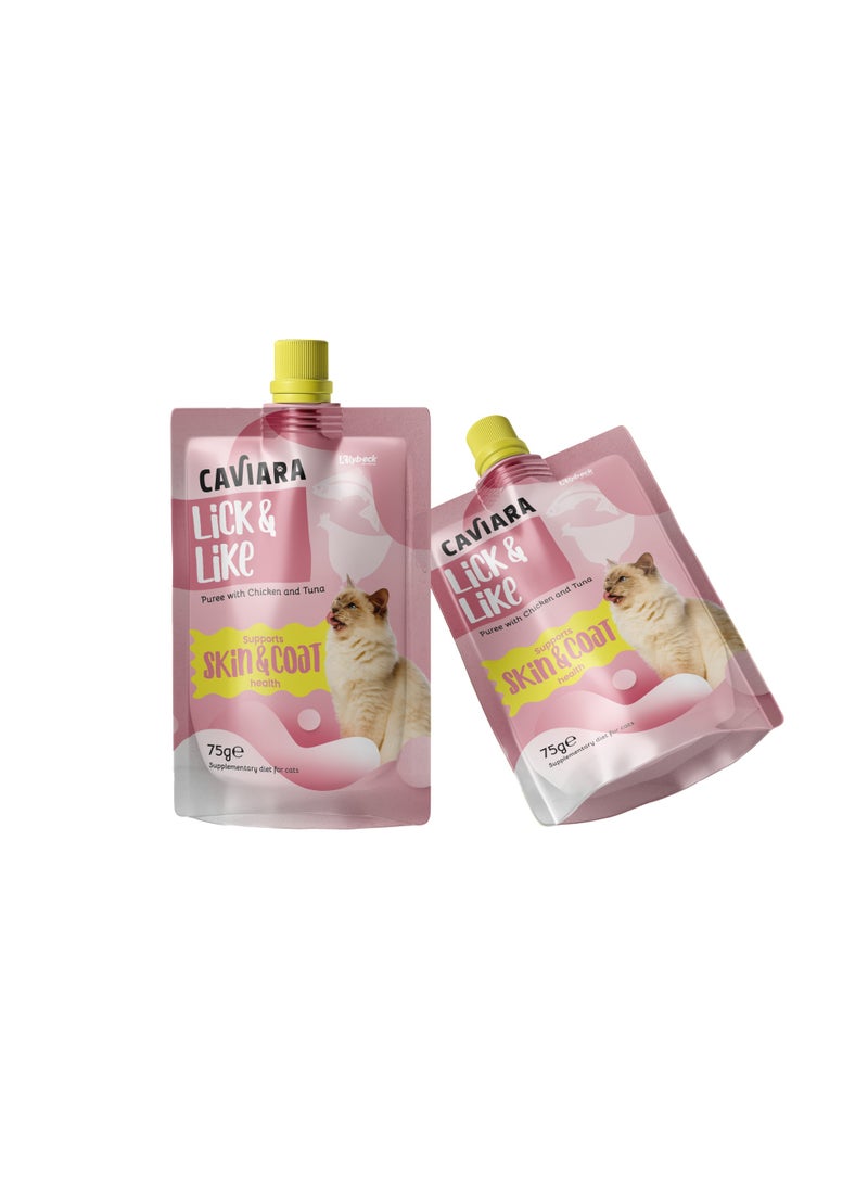 Caviara Puree with Chicken & Tuna Skin & Coat Health 75 gr