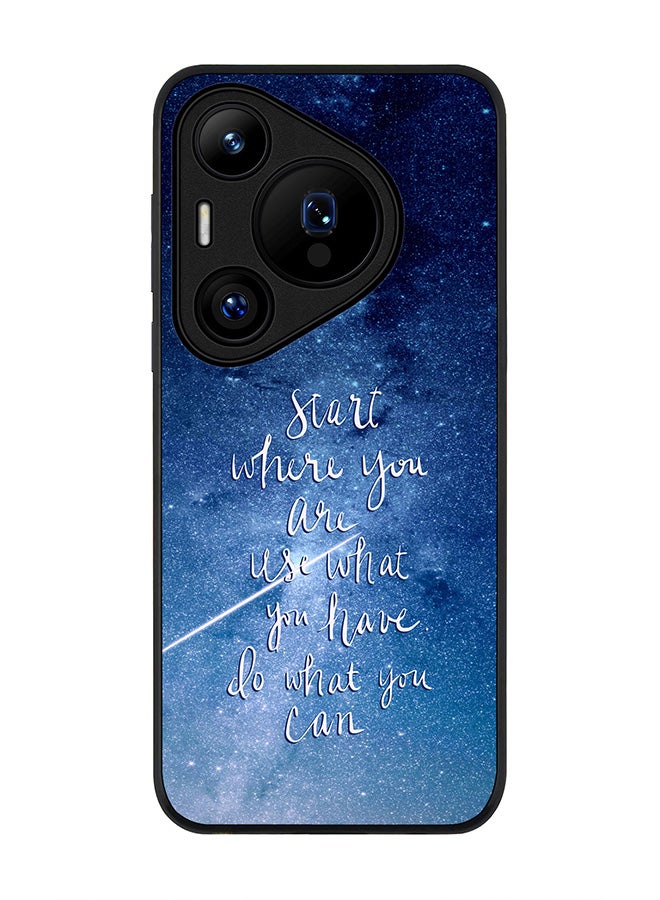Stylizedd Rugged Black edge case for Huawei Pura 70 Pro / Huawei Pura 70 Pro Plus, Slim fit Soft Case Flexible Anti Drop TPU Gel Thin Cover - Start, Use, Do - Image 1