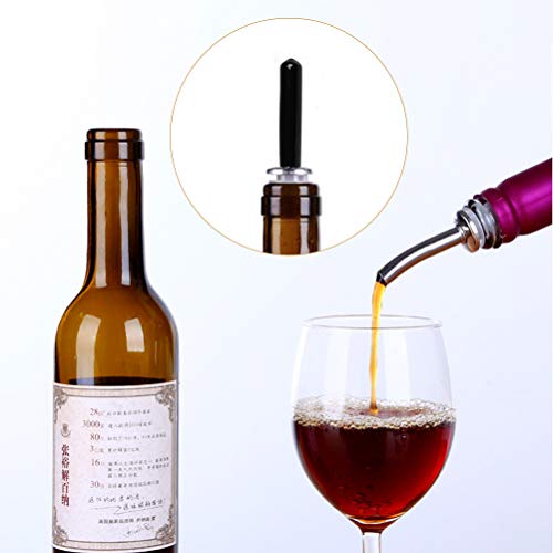FOCCTS 60PCS Black Pour Spout Covers, Liquor Pour Covers Pourer Dust Caps, Rubber Bottle Pourer Caps Wine Pourers Cover for Olive Oil Liquor Bottles - Image 5