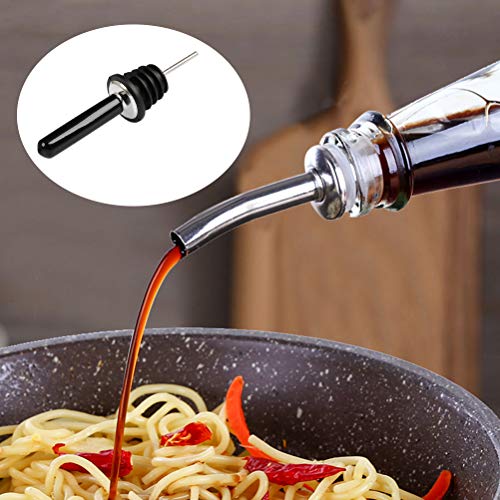 FOCCTS 60PCS Black Pour Spout Covers, Liquor Pour Covers Pourer Dust Caps, Rubber Bottle Pourer Caps Wine Pourers Cover for Olive Oil Liquor Bottles - Image 4