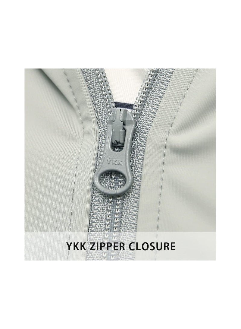 Y&D Jacket Hoodie Women's Sun Shirt  UPF50+ Protection Jacket Long Sleeve Cooling UV Clothing  For Summer Hiking Cycling Outdoor Shawl (L) - Image 4
