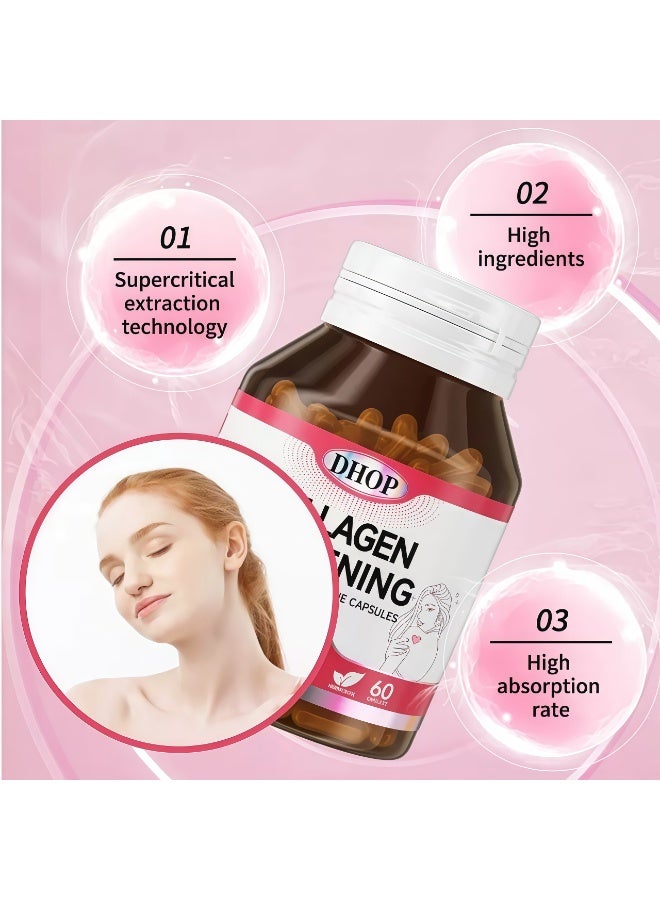 DHOP Glutathione Collagen 30000mg Capsules - Multi-source Collagen + Antioxidant - Effective Whitening, Brightening Skin - Good for Oral Administration - Anti-aging, Antioxidant - Image 5