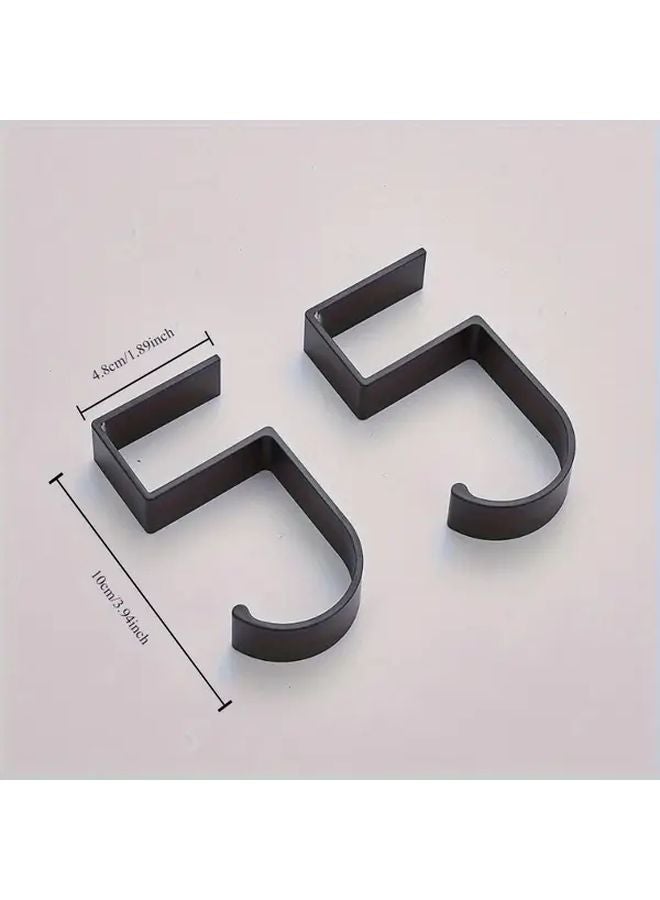 خطاف حائط أسود على شكل S لحمل الأدوات للمكتب المنزلي والمدرسة - Image 5