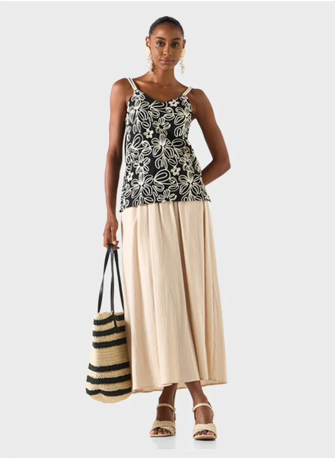 2Xtremz Floral Print Strappy Top