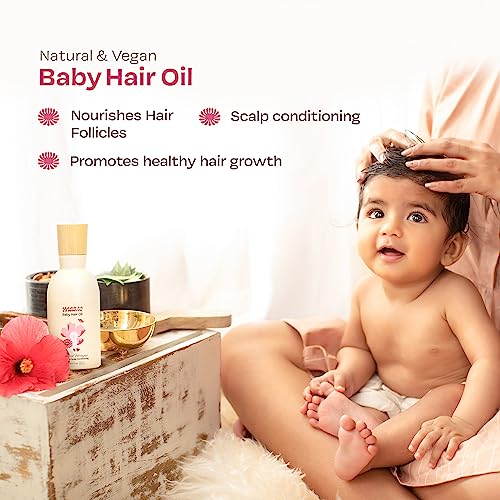 MAATE Baby Hair Massage Oil Baby Hair Growth and Scalp Conditioning Using Traditional Ayurvedic Methods, Cream, 150ml - Image 2