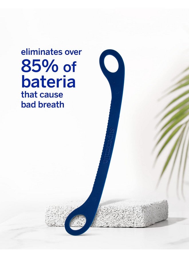 Supersmile Ripple Edge Tongue Cleaner, Ergonomic Reusable Tongue Scraper, 3 Count - Image 2