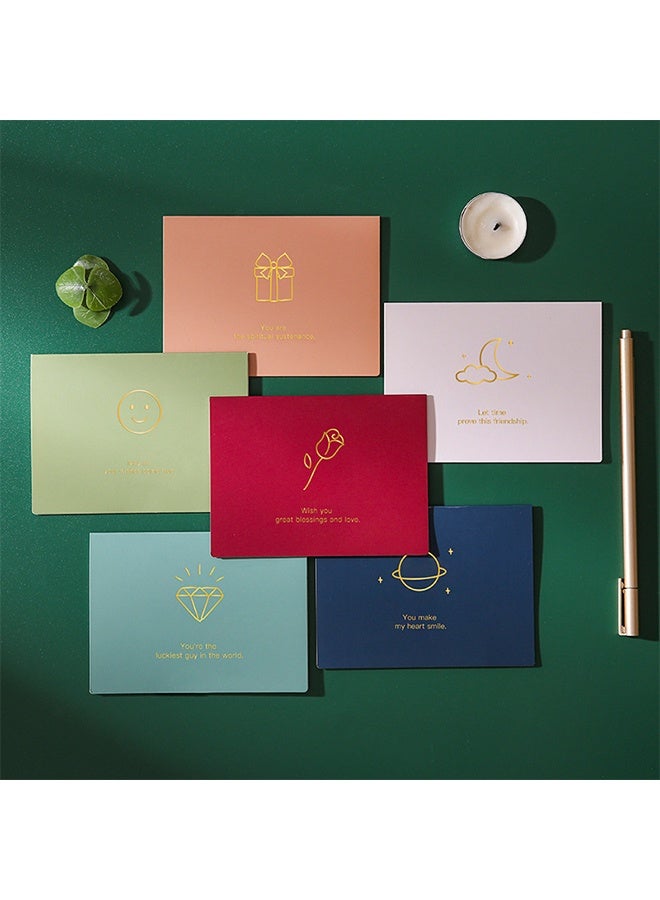 مجموعة من ١٢ بطاقة معايدة فارغة مع مظاريف وملصقات، ١٢ تصميمًا، ٤.٥ بوصة × ٣.٣ بوصة، ملاحظات مائية مخصصة لمعظم المناسبات. - Image 5