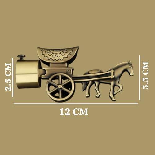 Arena Heavy Designer Aluminum Brass Antique Curtain Holder | Parda Holder for Door and Window 1 Inch Rod Curtain Brackets Set (Pack of 2) - Image 2